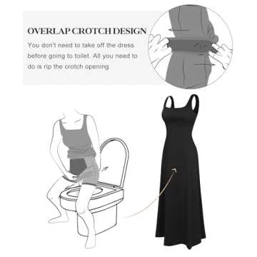 Popilush Elegant Maxi Dress with Built-in Shapewear