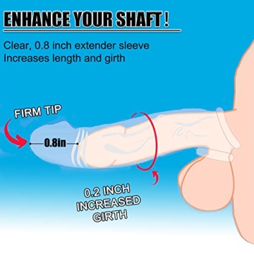3 Sizes Penis Sleeves Extender for Enhanced Intimacy