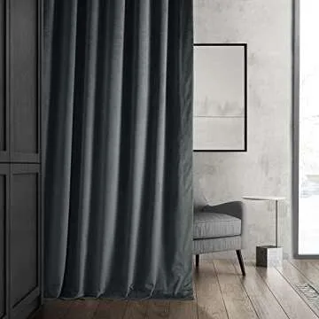 HPD Half Price Drapes Velvet Blackout Curtain Panel 96 Inch