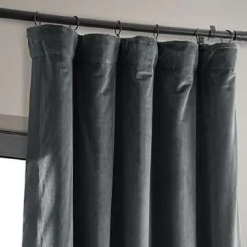 HPD Half Price Drapes Velvet Blackout Curtain Panel 96 Inch