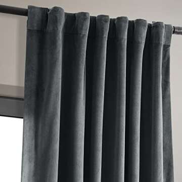 HPD Half Price Drapes Velvet Blackout Curtain Panel 96 Inch