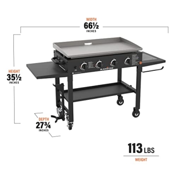 Blackstone 36" Griddle with Side Shelf and Easy Cleanup