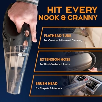 Power Practical Cordless Handheld Vacuum for Quick Cleanups