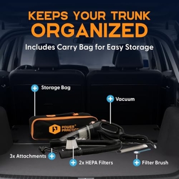 Power Practical Cordless Handheld Vacuum for Quick Cleanups