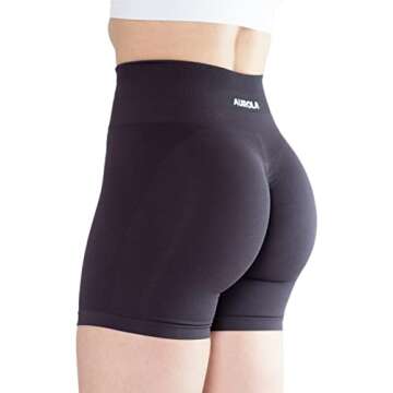 AUROLA Intensify Workout Shorts for Women Seamless Scrunch Short Gym Yoga Running Sport Active Exercise Fitness Shorts