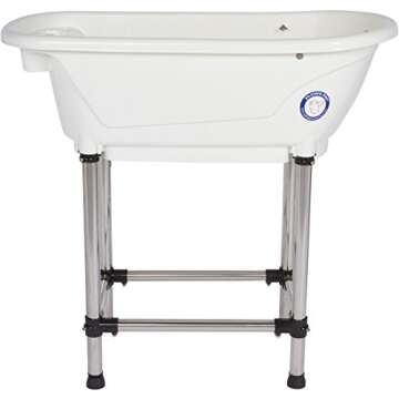 Flying Pig™ Pet Dog Cat Portable Bath Tub (White, 37.5"x19.5"x35.5")