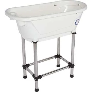 Flying Pig™ Pet Dog Cat Portable Bath Tub (White, 37.5"x19.5"x35.5")