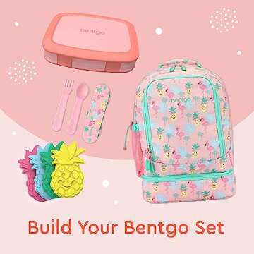 Bentgo Buddies Reusable Ice Packs - Slim Ice Packs for Lunch Boxes, Lunch Bags, and Coolers - Multicolored 4-Pack (Pineapple)