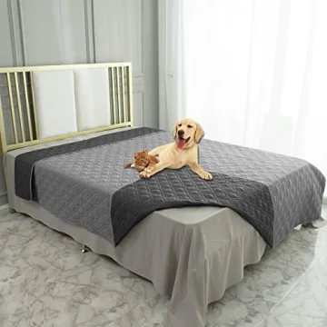 Ameritex Waterproof Dog Bed Cover - Stylish Pet Blanket for Sofa & Bed