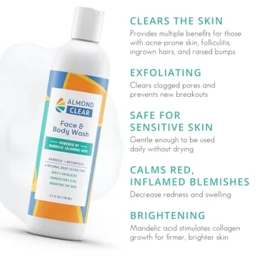 Almond Clear Face & Body Wash for Acne Prone Skin