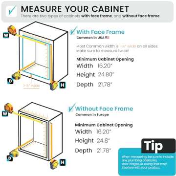 Home Zone Living 15 Gallon Pull Out Dual Kitchen Trash Can for Recycling and Trash, Under Sink in-Ca...