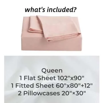 Mohap Bed Sheet Set 4 Pieces Double Brushed Microfiber 1800 - Breathable All Season Luxury Soft Bedding - Queen Pink