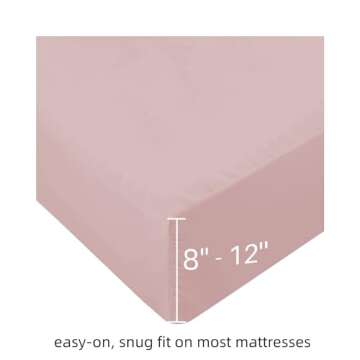 Mohap Bed Sheet Set 4 Pieces Double Brushed Microfiber 1800 - Breathable All Season Luxury Soft Bedding - Queen Pink