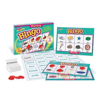 Rhyming Bingo Game for Classroom and Home Learning