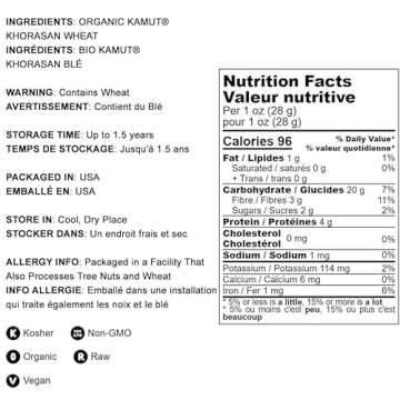 Organic KAMUT Wheat Flakes - Nutrient-Rich Breakfast Option