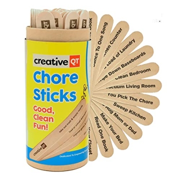Creative QT Chore Sticks for Kids - Turn Housework into Fun - Interactive Family Activity - Combine ...