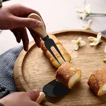 7 Piece Cheese Knife Set for Charcuterie Board and Gifts