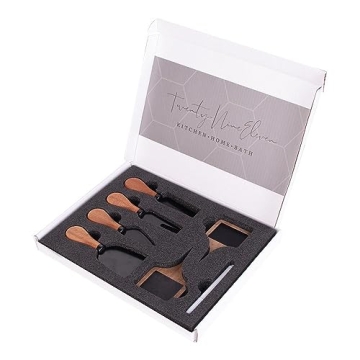 7 Piece Cheese Knife Set for Charcuterie Board and Gifts