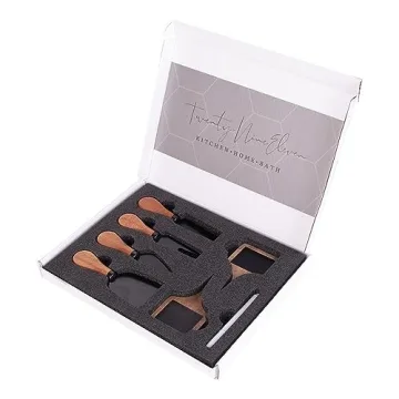 7 Piece Cheese Knife Set for Charcuterie Board and Gifts