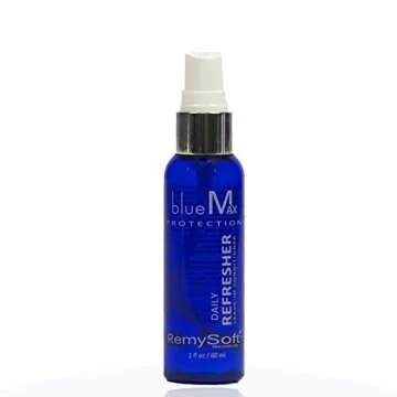 RemySoft blueMax Daily Refresher & Protective Silicone Serum Set - Safe for Hair Extensions, Weaves ...