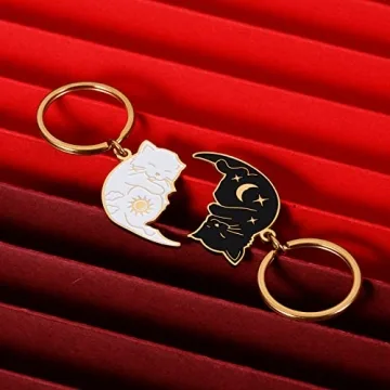 Cute Couples Keychain Gift for Her Him Valentines