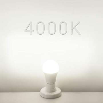 LEDMUNDO 12V-24V AC/DC 12W 1050LM E26 LED Light Bulbs, Natural White 4000K, Low Voltage Light Bulbs for Off Grid Solar Lighting Marine Boat, A19 RV Light Bulbs, Interior Lighting for Camper, 5PCS