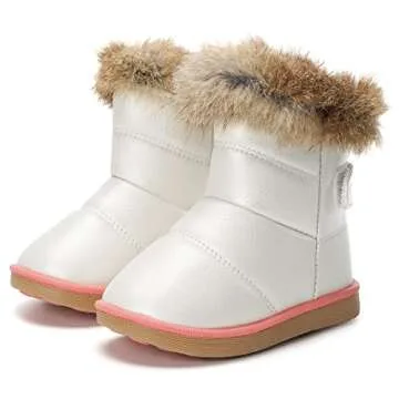 KVbabby Toddler Waterproof Snow Boots for Winter Fun