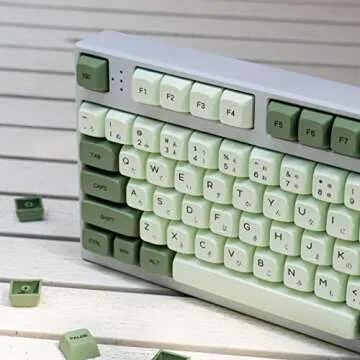 Mintcaps Matcha Green PBT XDA Keycaps Set for Mechanical Keyboards