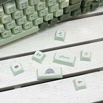 Mintcaps Matcha Green PBT XDA Keycaps Set for Mechanical Keyboards
