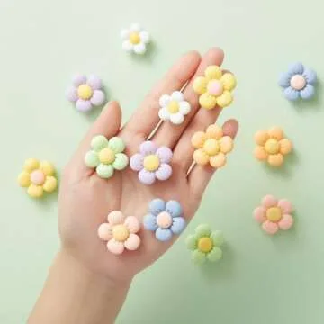 Flower Shoe Charms for Girls - Cute Daisy Decorations for Shoes