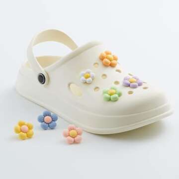 Cute Flower Shoe Charms for Women and Girls - Personalize Your Shoes