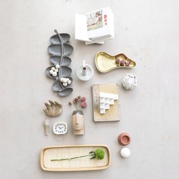 Bloomingville Decorative White Marble Bookends, Set of 2