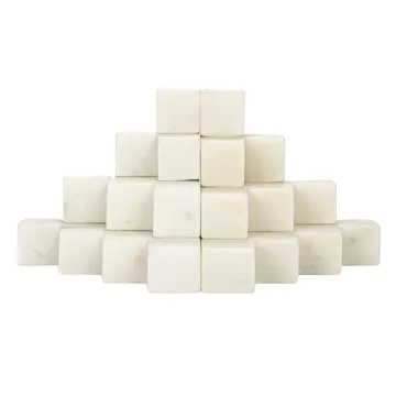 Bloomingville Decorative White Marble Bookends, Set of 2