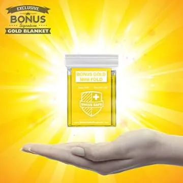 Swiss Safe 4 Pack Mylar Emergency Blankets for Survival - Compact & Insulated for Cold Weather - Designed for NASA, Outdoor, Running, Camping, Survival, First Aid Car Kit - Black & Gold, 4 Pack