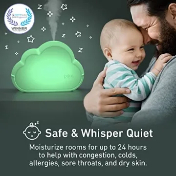 PureBaby Cloud Humidifier - Mist & Night Light for Babies