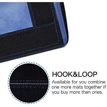 Polar Aurora 4'x8'x2 Multipe Colors Thick Folding Gymnastics Gym Exercise Aerobics Mats Stretching Fitness Yoga 10 Colors (Blue)