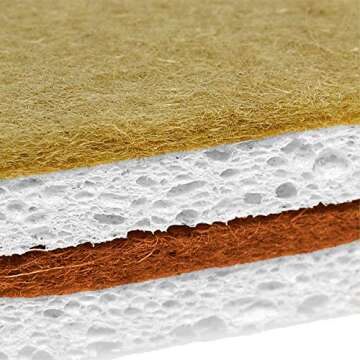 Durable Eco-Friendly Natural Sponges - Unscented 8 Pack