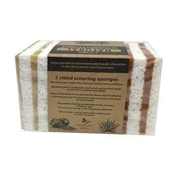 Durable Eco-Friendly Natural Sponges - Unscented 8 Pack