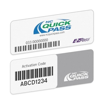 NC Quick Pass Sticker Transponder - Seamless Toll Access in 19 States