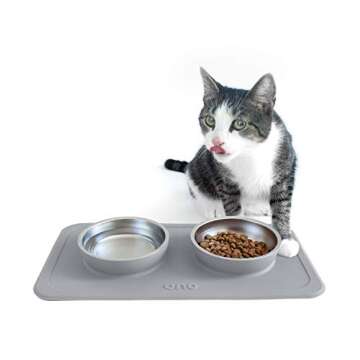 Ono Good Bowl Double Feeder for Small Pets - No Spill Feeding