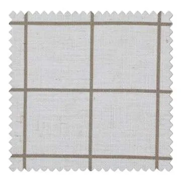 TWOPAGES Stefana Silber x 100 Inches Wide Pinch Pleat Curtain, Plain Pattern White Beige, Linen Curtain Panel Drape, Unlined Privacy Drapery, 100 W x 102 L Inch, 1 Panel Windowpane