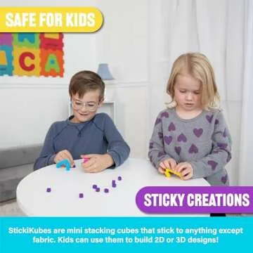 KOMARC GAMES StickiKubes - Mini Sticky Blocks for Kids
