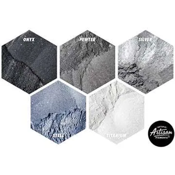 Mica Powder Ultimate 25 Color Set [Huge 250g/8.82oz] Perfect for Epoxy Resin Color Pigment, 25 Essential Pigment Powder Colors, Soap Making, Bath Bomb Colorant, Slime Supplies, BIG 0g/.353oz Portions