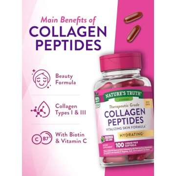 Nature's Truth Collagen Beauty Supplement for Healthy Skin