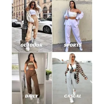 Women's Fleece Lined Winter Sweatpants Cozy Joggers
