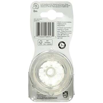 Philips Avent Natural Baby Bottle Nipples - First Flow 2 Pack