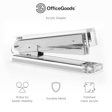 OfficeGoods Acrylic Stapler - Stylish and Functional