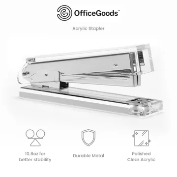 OfficeGoods Acrylic Stapler - Stylish and Functional