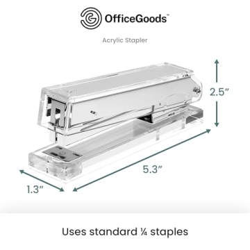 OfficeGoods Acrylic Stapler - Stylish and Functional
