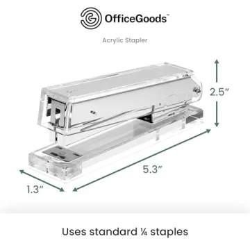 OfficeGoods Acrylic Stapler - Stylish and Functional